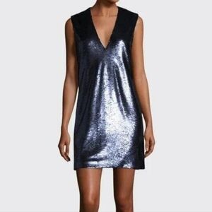 Elizabeth and James Sleeveless Sequin Shift Dress, Size 2